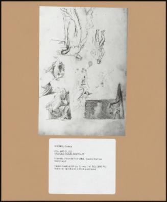 Folio 10r (P. 19) Various Figure Sketches