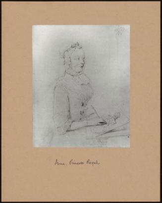 After Merier: Anne, Princess Royal Sketching At A Table