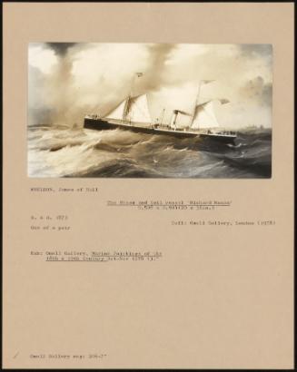 The Steam and Sail Vessel "Richard Moxon"