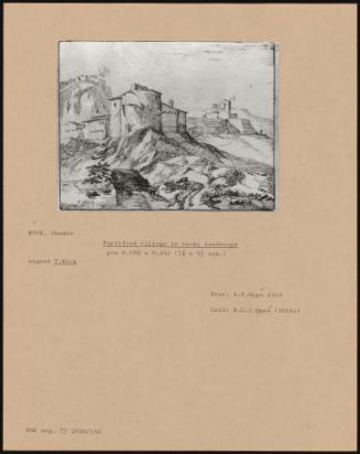 Fortified Village In Rocky Landscape