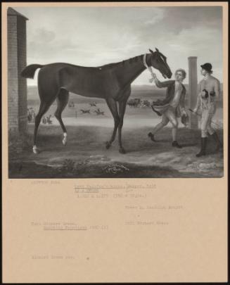 Lord Halifax's Horse, Bumper, Held by a Groom
