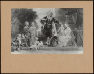 George III, Queen Charlotte, Their 6 Eldest Children (Sketch)