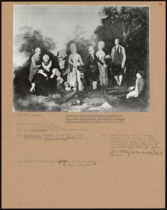A Garden Party (Containing Portraits of Mrs. Ward and Family, Dr. Layard, Dean of Bristol, and Mr. and Mrs. Oliver