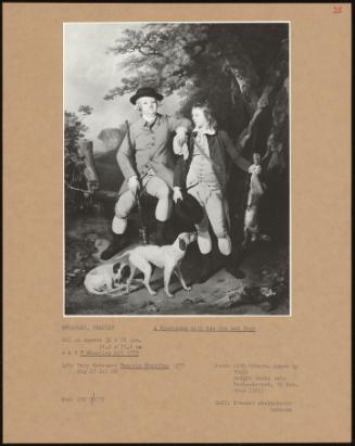 A Sportsman with His Son and Dogs