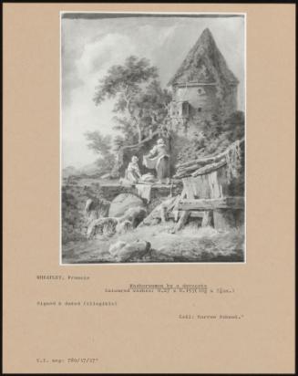 Washerwomen by a Dovecote