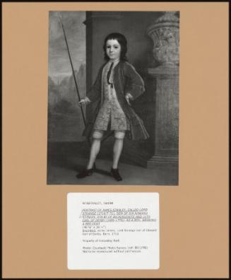 Portrait of James Stanley, Called Lord Strange (1716/7-71), Son of Sir Edward Stanley, 5th Bt of Bickerstaffe and 11th Earl of Derby (1689-1776); as a Boy, Wearing a Red Coat