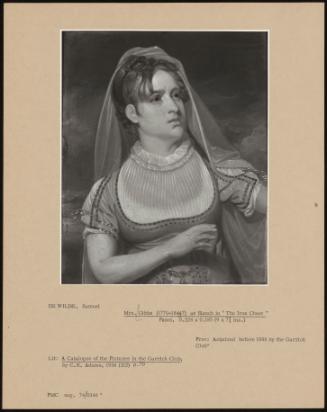 Mrs. Gibbs (1770-1844 ) as Blanch in "The Iron Chest"