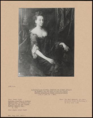 A Portrait of Dorothy, Daughter of Richard Amherst of Bayhill and 2nd Wife to Her 2nd Cousin Jeffrey Amherst of Brooks Place, Riverhead