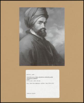 Portrait of a Turk, Wearing a Brown Cloak and White Turban