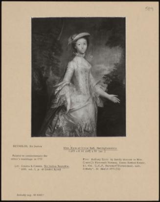 Mrs. Eyre Of Grove Hall, Nottinghamshire