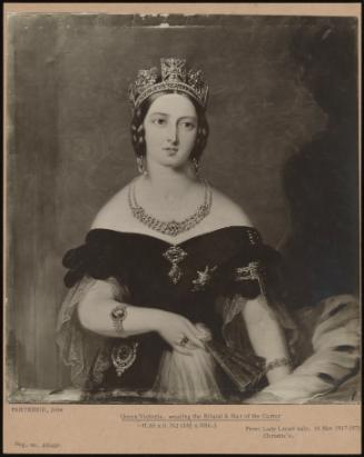 Queen Victoria, Wearing The Riband & Star Of The Garter