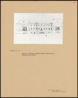 Downhill, Ireland, Proposed Enlarged Elevation Of Existing South Facade