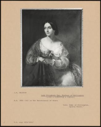 Lady Elizabeth Hay, Duchess Of Wellington