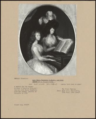Lady Maria Tryphena Cockerell And Lady Imhoff At A Harpsichord