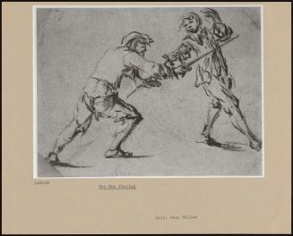 Two Men Fencing