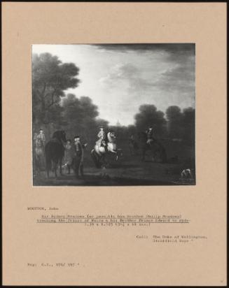 Sir Sydney Meadows (Or Possibly His Brother Philip Meadows) Teaching the Prince of Wales and His Brother Prince Edward to Ride-