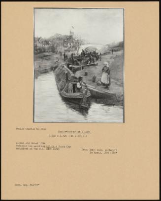 Narrowboatmen At A Lock