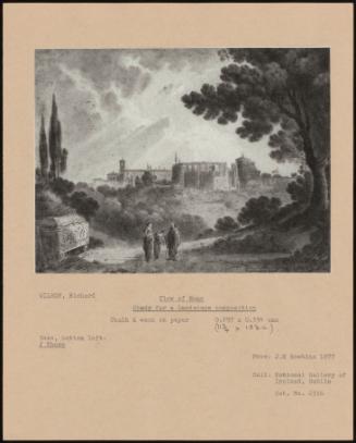 View Of Rome Study For A Landscape Composition