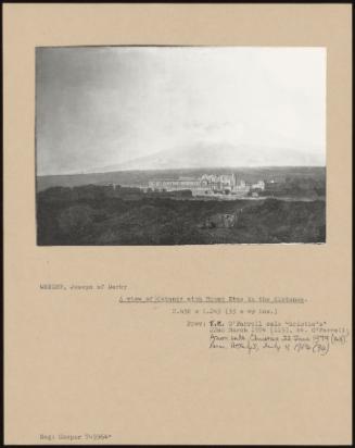 A View of Catania with Mount Etna in the Distance