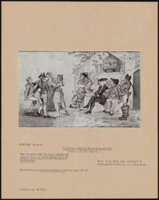 Yorick Watching The Bourboinois Dancing; One Pair Of With Thew Inn At Montreuil Woth The Valet La Fleur Taking Leave Of The Wenches