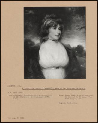 Elizabeth Milbanke (1749-1818), Wife Of 1st Viscount Melbourne