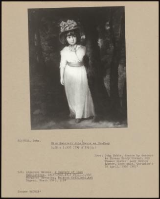 Miss Harriett Anne Seale As Bo-Peep