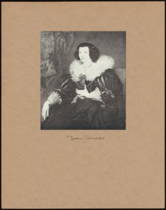 Portrait Of A Lady, Said To Be Dame Carmachs.