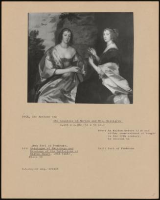 The Countess Of Morton And Mrs. Killigrew