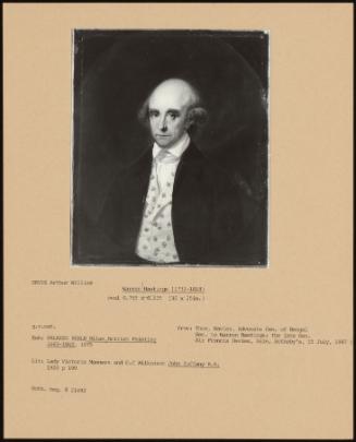 Warren Hastings (1732-1818)