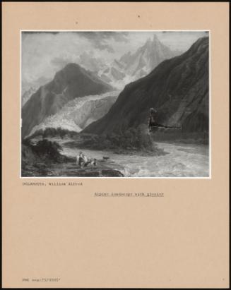Alpine Landscape With Glacier