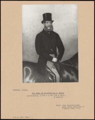The Duke Of Beaufort On A Horse