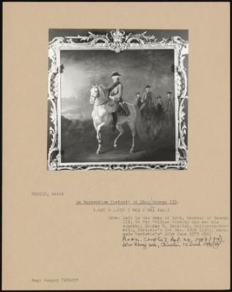 An Equestrian Portrait Of King George III