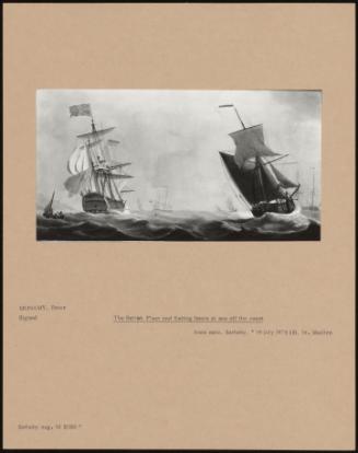 The British Fleet And Fishing Boats At Sea Off The Coast