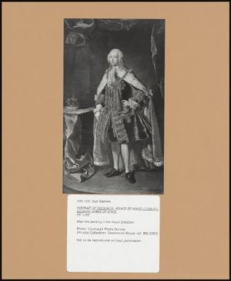 Portrait Of Frederick, Prince Of Wales (1708- 51) Wearing Robes Of State