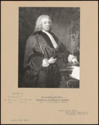 Sir Thomas Ladbroke, Speaker Of The House Of Commons