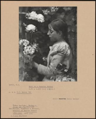 Girl In A Cornish Garden