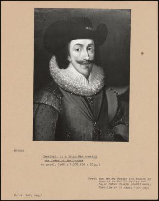 Charles I, As A Young Man Wearing The Order Of The Garter