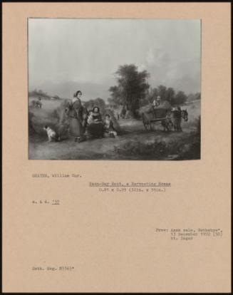 Noon-Day Rest, a Harvesting Scene