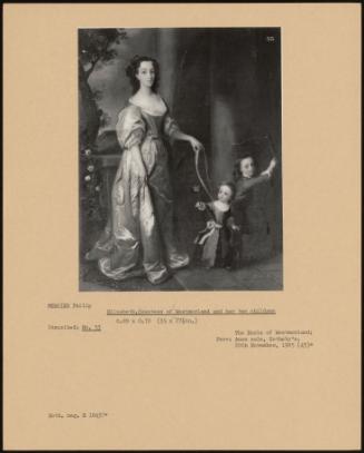 Elizabeth, Countess Of Westmorland And Her Two Children