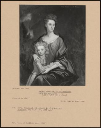 Susan, Marchioness Of Tweeddale With Her Son John