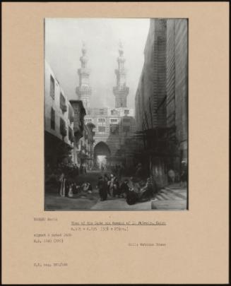 View of the Gate and Mosque of El Metwally, Cairo