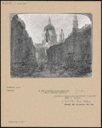 St. Paul's Cathedral From Ludgate Hill