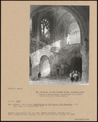 The Interior of the Church of St. Sauveur, Caen