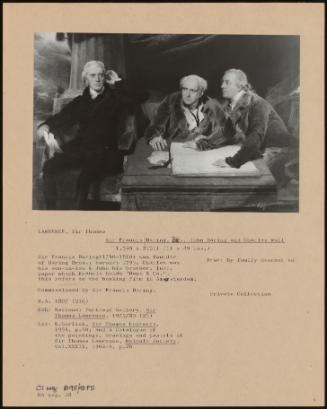 Sir Francis Baring, Bt. , John Baring And Charles Wall