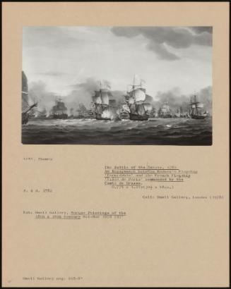 The Battle Of The Saints, 1782 An Engagement Between Rodney's Flagship 'formidable' And The French Flagship 'ville De Paris' Commanded By The Comte De Grasse.