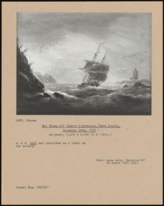 The Vixen Off Sambro Lighthouse, Nova Scotia, December 28th, 1797