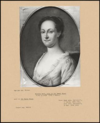 Dorothy Nutt, Wife of Sir Henry Blunt