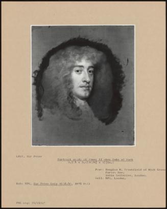 Portrait Study Of James Ii When Duke Of York