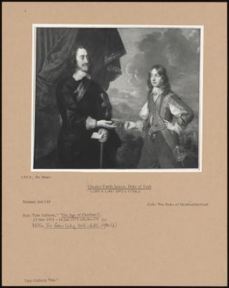 Charles I With James, Duke Of York