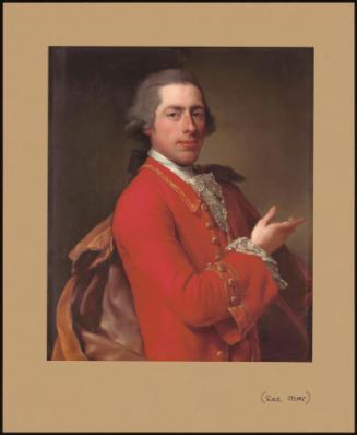 Portrait Of Francis William Skipwith (C. 1737-1781) In A Red Coat With Gold Trim And Buttons
